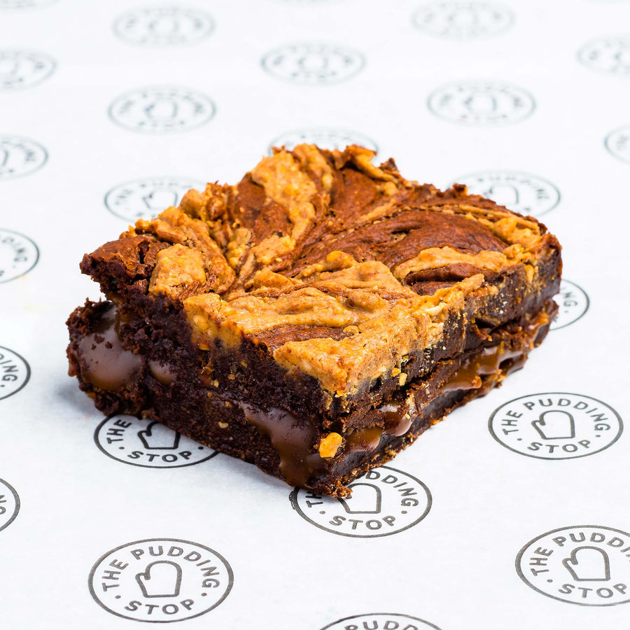 Salted Caramel & Peanut Butter Brownie