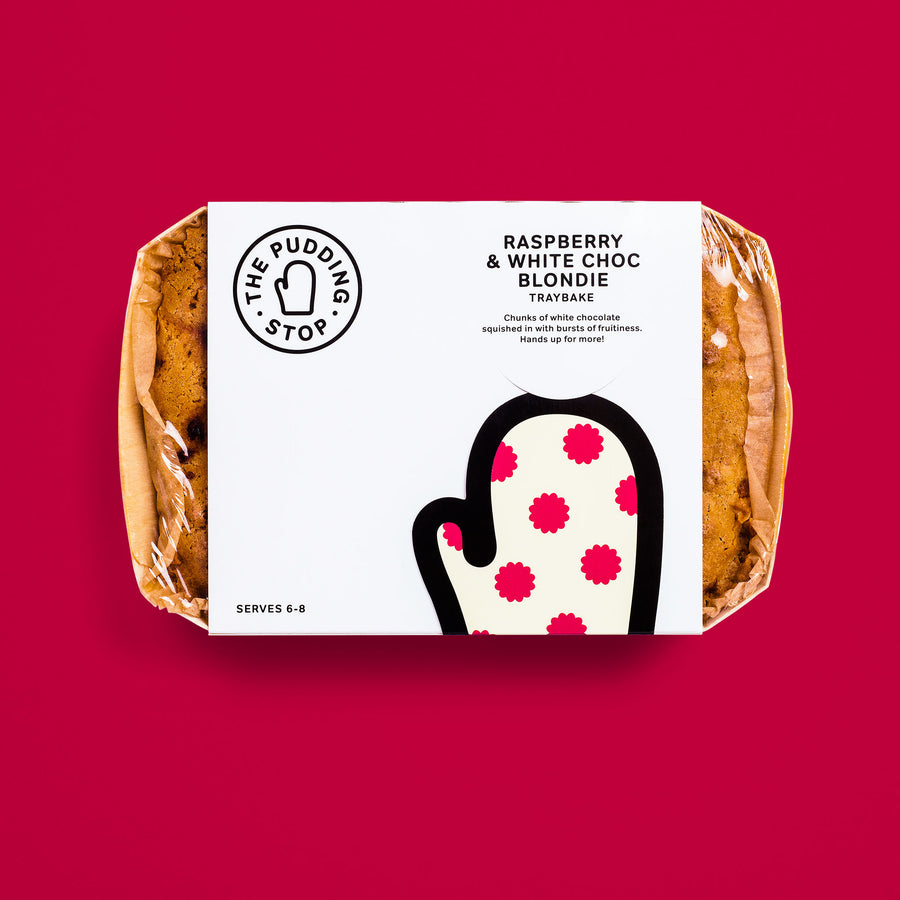 Sharing Pud – Raspberry & White Chocolate Blondies