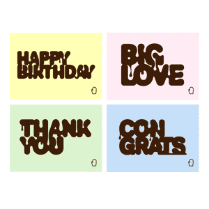 Gift Cards (random colours)