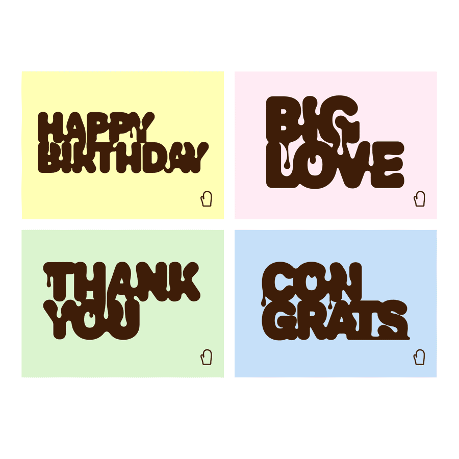Gift Cards (random colours)